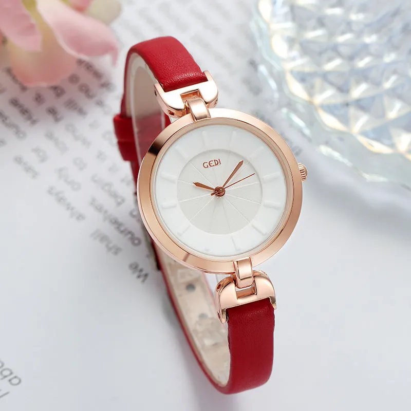 Fashionable retro large dial leisure waterproof women's Watch