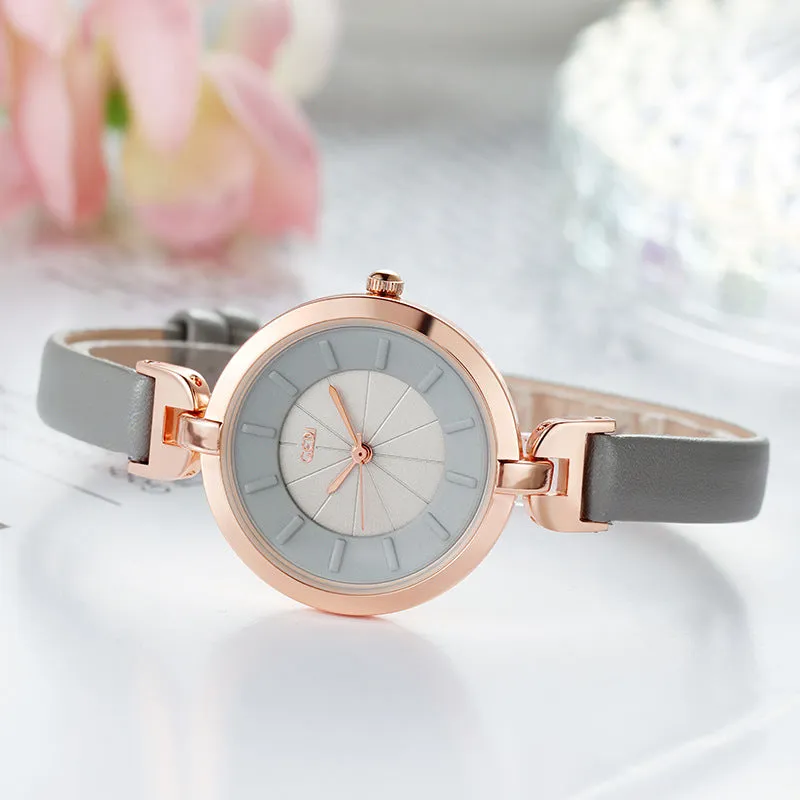 Fashionable retro large dial leisure waterproof women's Watch