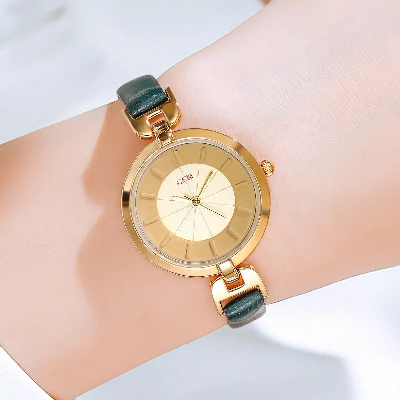 Fashionable retro large dial leisure waterproof women's Watch