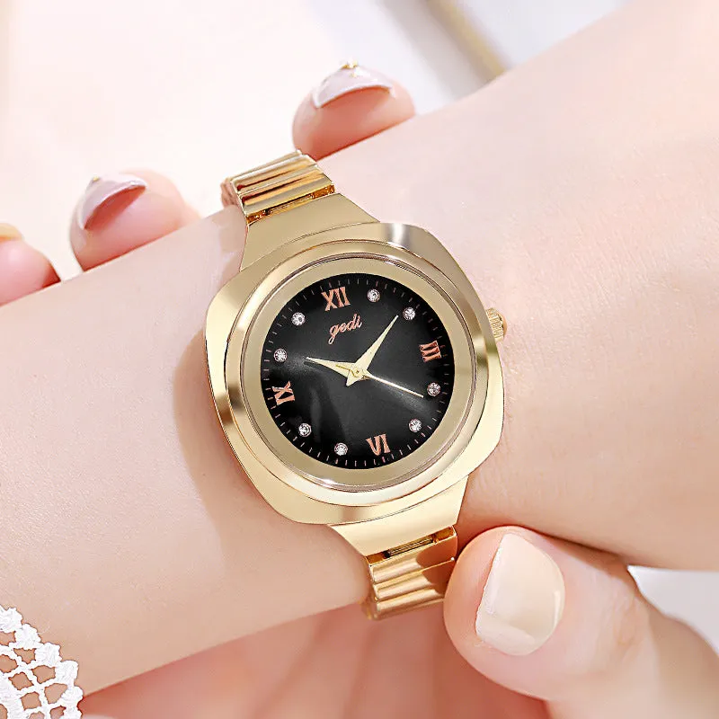 Fashionable square waterproof leisure Women's Watch