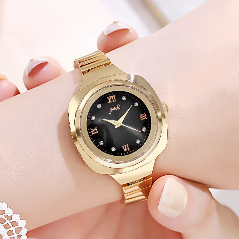 Fashionable square waterproof leisure Women's Watch