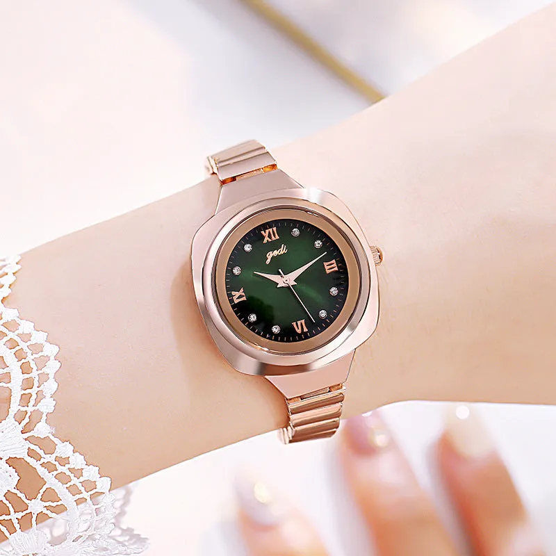 Fashionable square waterproof leisure Women's Watch