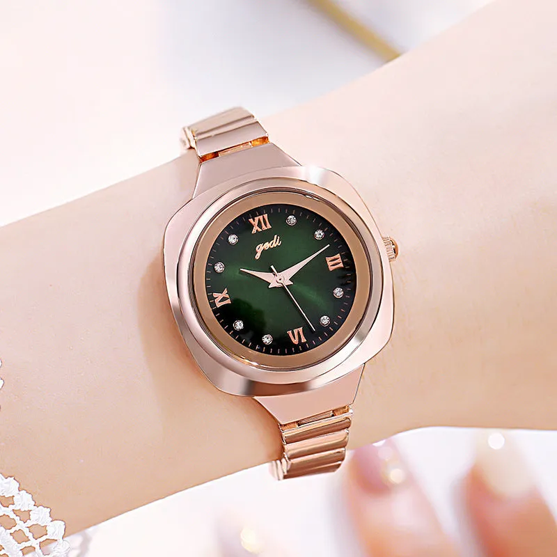 Fashionable square waterproof leisure Women's Watch