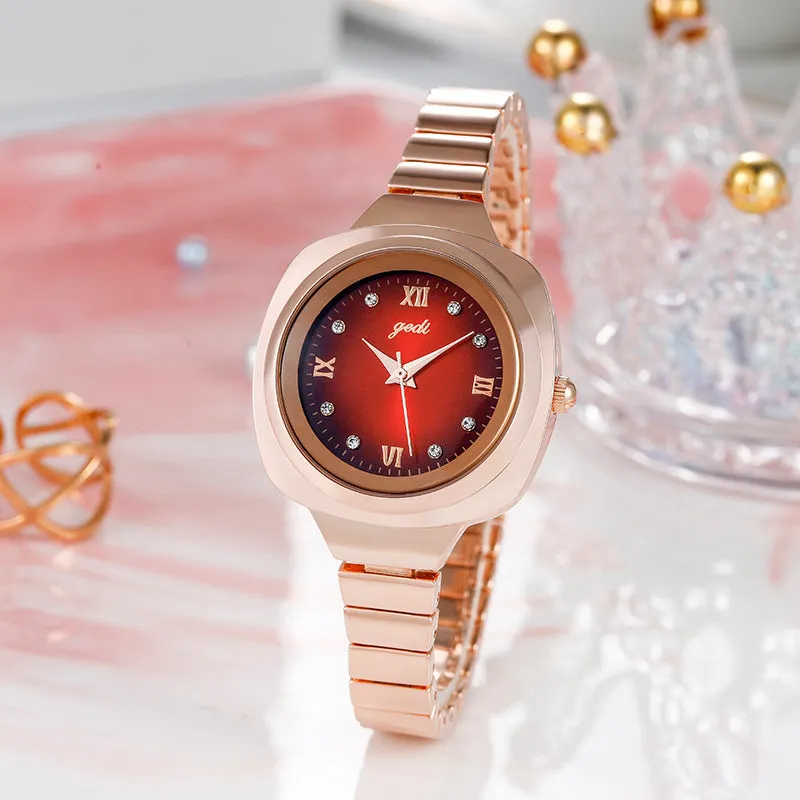 Fashionable square waterproof leisure Women's Watch
