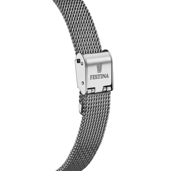 Festina Mademoiselle Ladies Green Dial Mesh Stainless Steel Watch