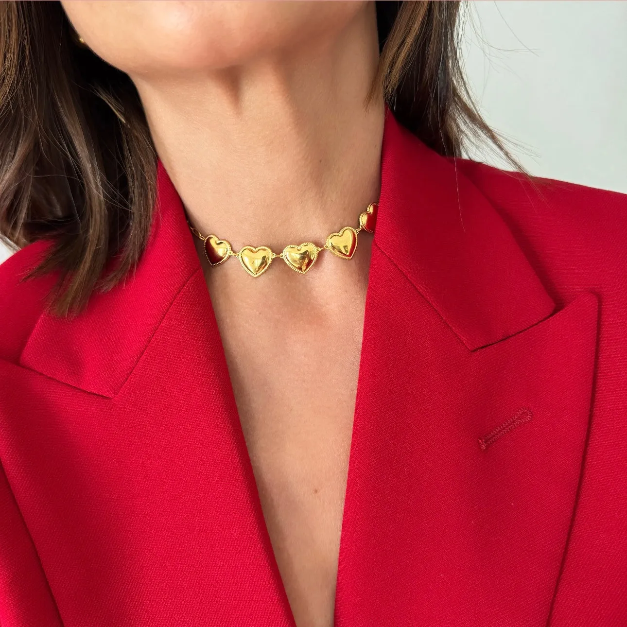 Five Hearts Necklace