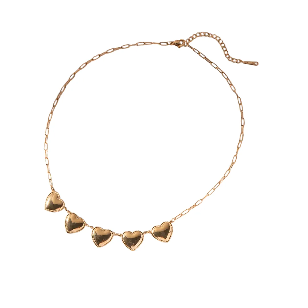 Five Hearts Necklace