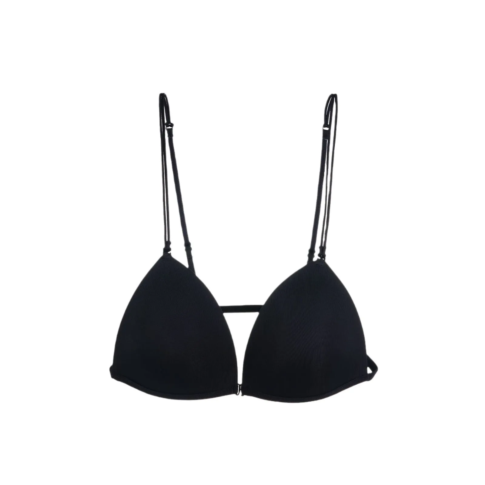 French Style Triangle Bra with Front Button
