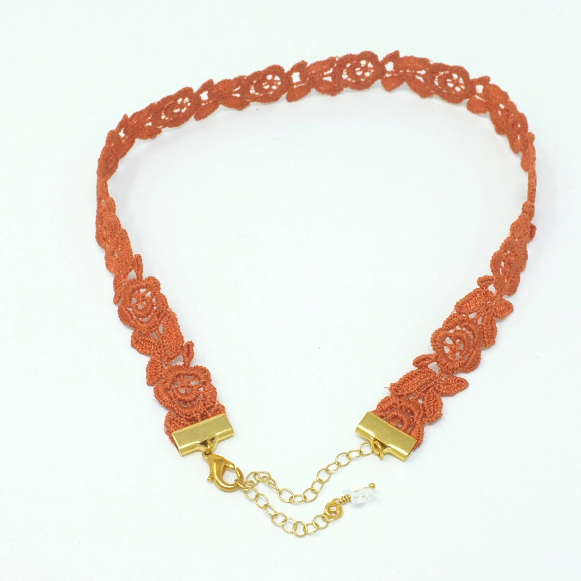 Freya Rose Choker in Burnt Orange