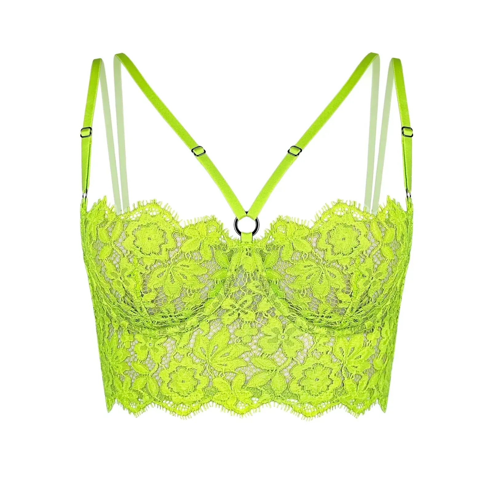 Frisson Bustier Acid Green
