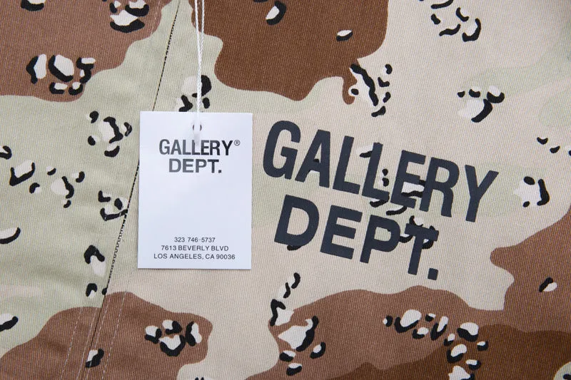 GALLERY DEPT letter print camouflage coach Jacket