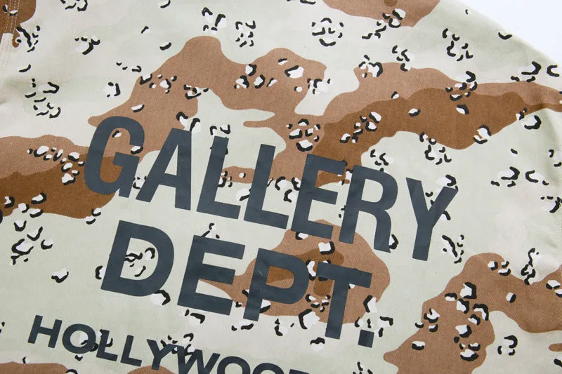 GALLERY DEPT letter print camouflage coach Jacket
