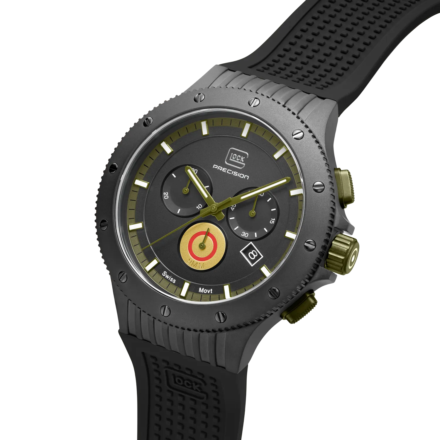 Glock Men's Military Titanium Chronograph Quartz Watch Army Green/Black GW-27-1-24 Limited Edition