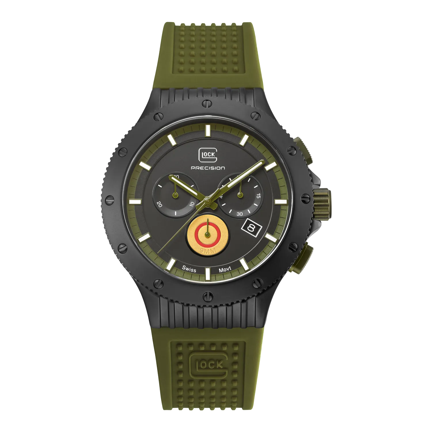 Glock Men's Military Titanium Chronograph Quartz Watch Army Green/Black GW-27-1-24 Limited Edition
