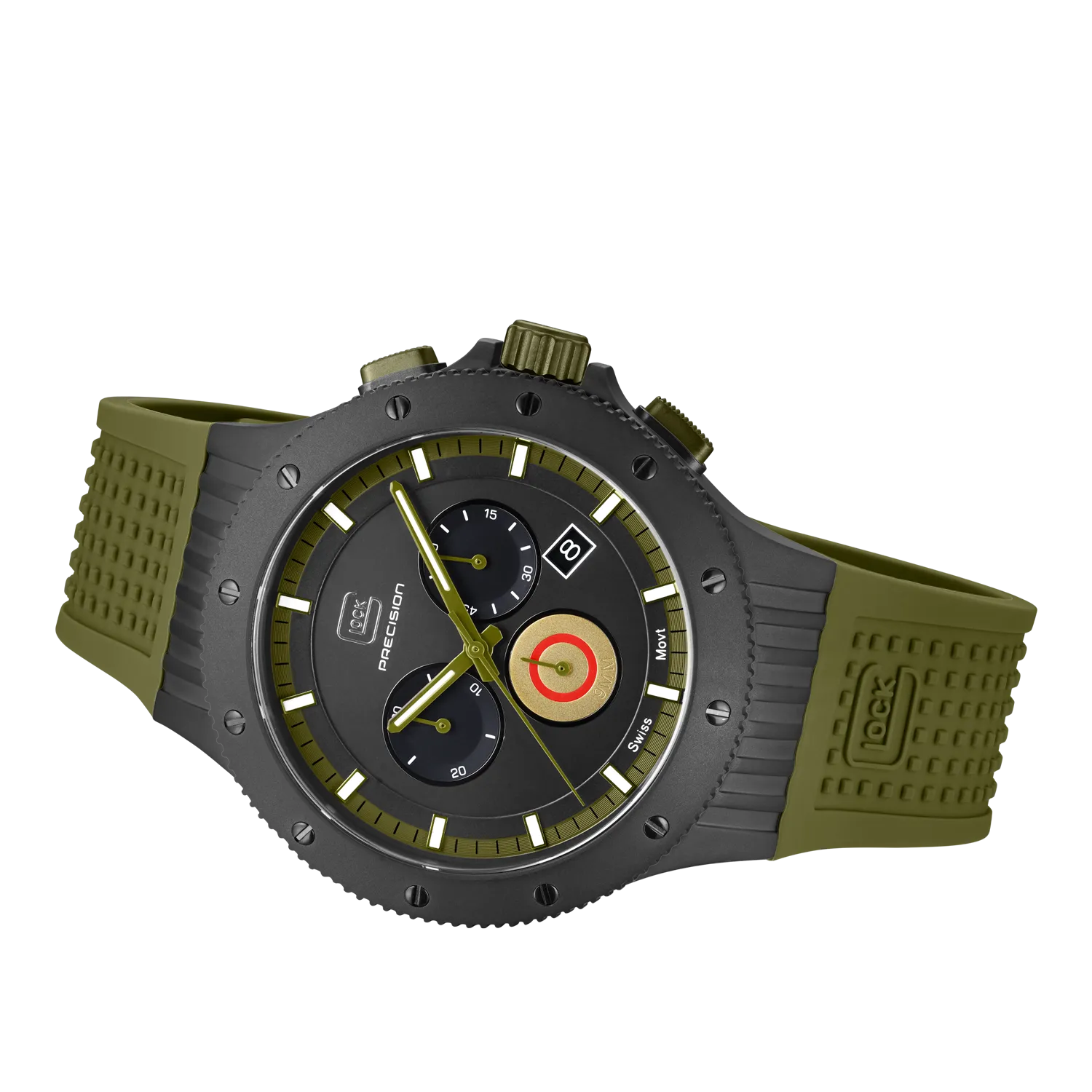 Glock Men's Military Titanium Chronograph Quartz Watch Army Green/Black GW-27-1-24 Limited Edition