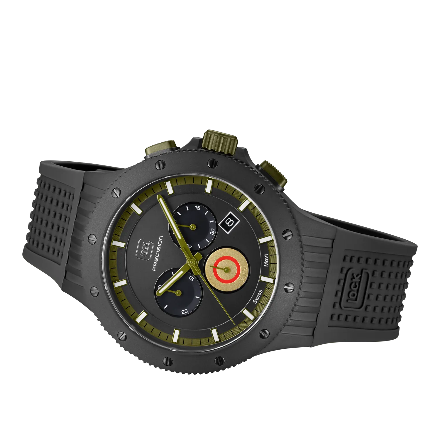 Glock Men's Military Titanium Chronograph Quartz Watch Army Green/Black GW-27-1-24 Limited Edition