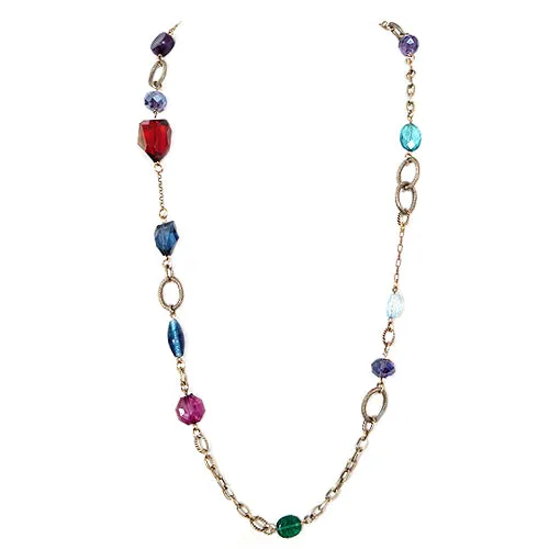 GOLD MULTI NECKLACE  #SC30631_GLD-MLT (MD13)