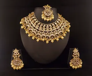 Gold Pearl Choker Set ( Padmavati Collection )