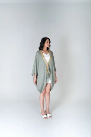 Green Braided Short Cape