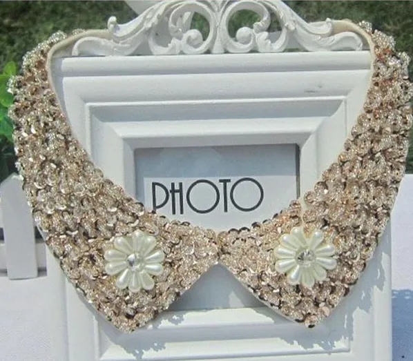 Handmade Jewelry Vintage Crystal Collar