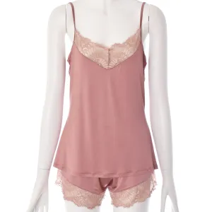 Hanro Laila Spaghetti Camisole Antique Rose Medium