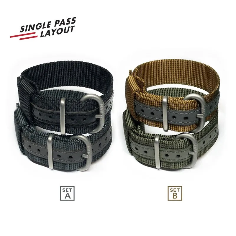 Haveston  Service Series General Service Watch Straps Sets of 2