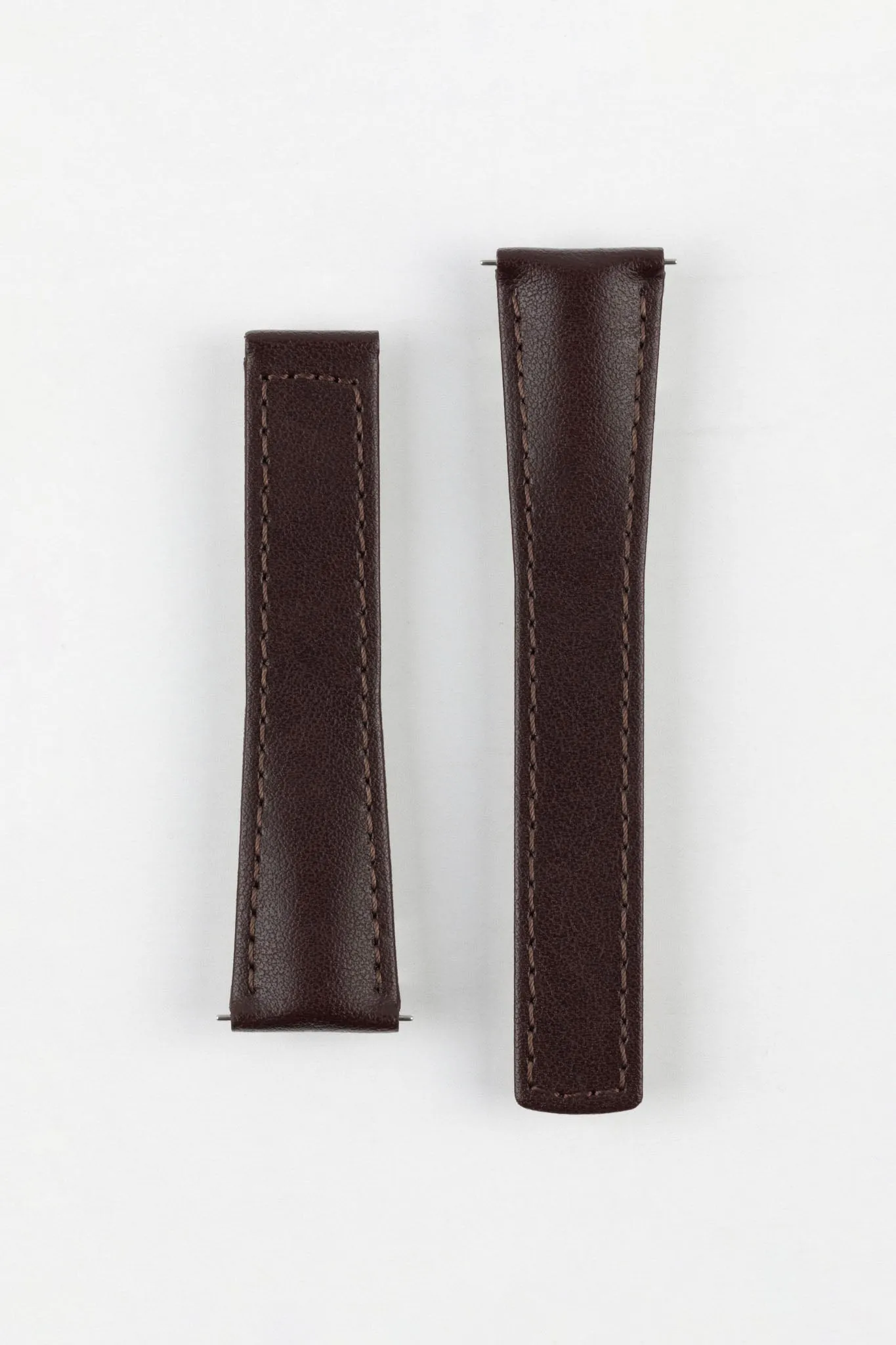 Hirsch SPEED Calfskin Deployment Watch Strap in BROWN
