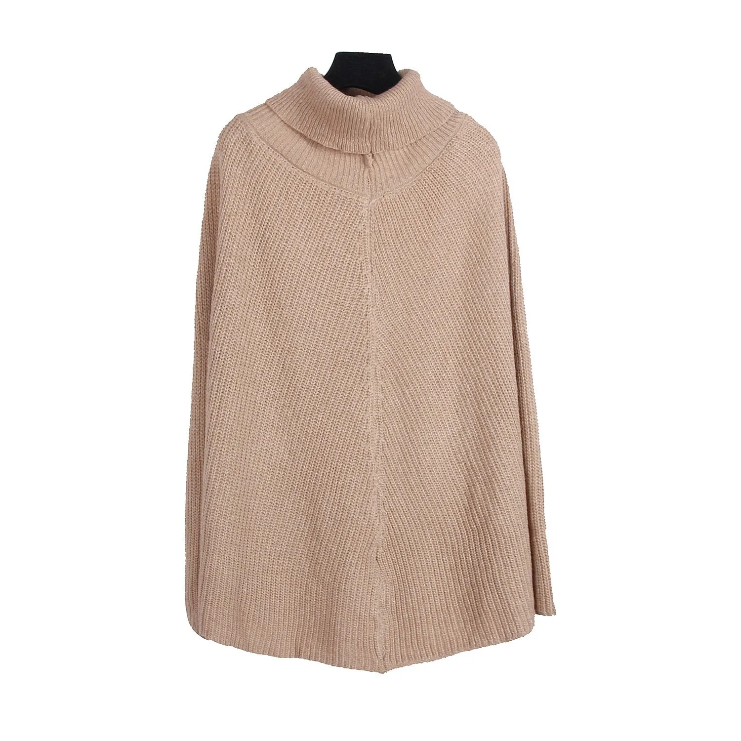 Hollow-out High-collared Capes Sweaters Outerwear