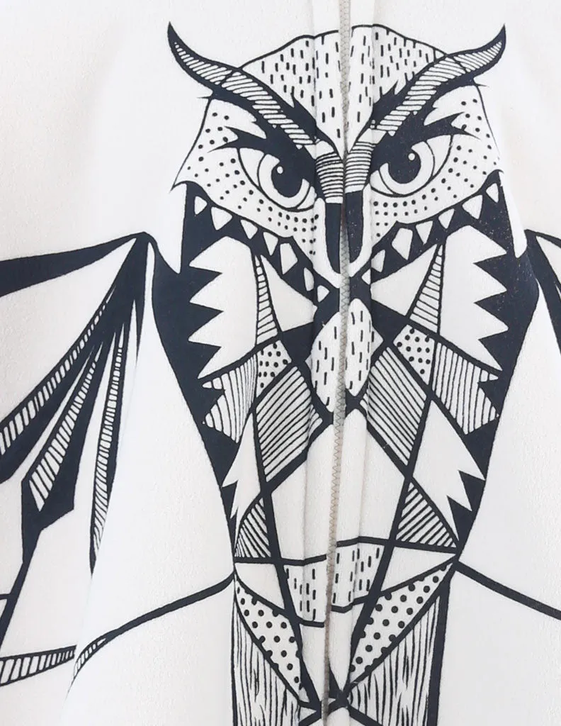 Hooded Owl Cape Ivory