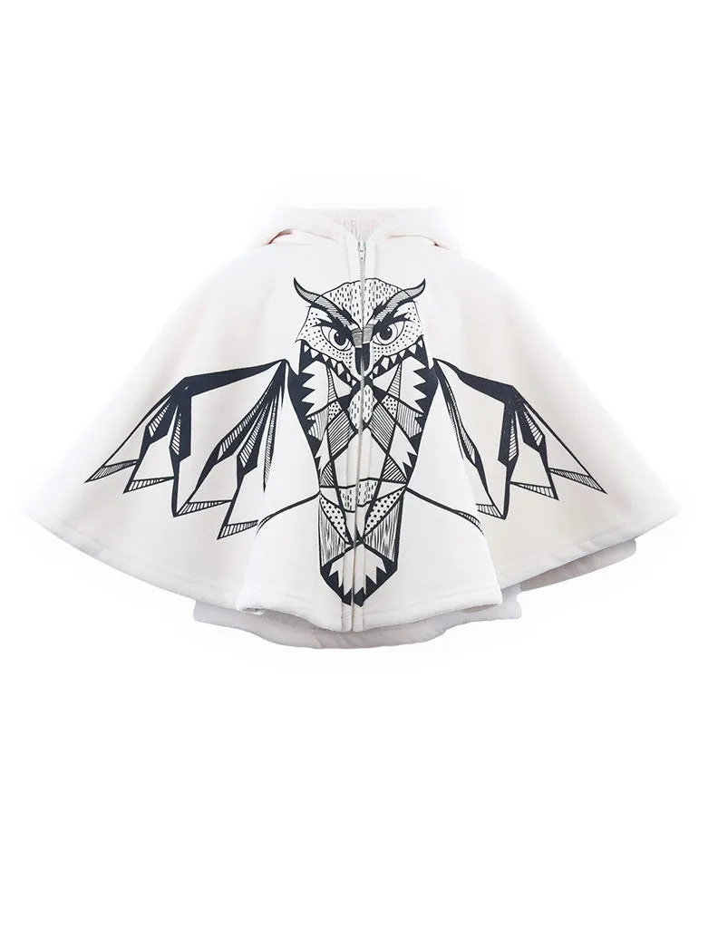 Hooded Owl Cape Ivory