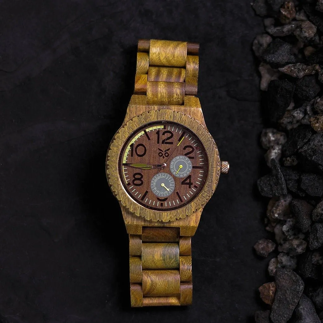 Hulk vs Deadpool 2 - Wooden Watch & Ring Combo