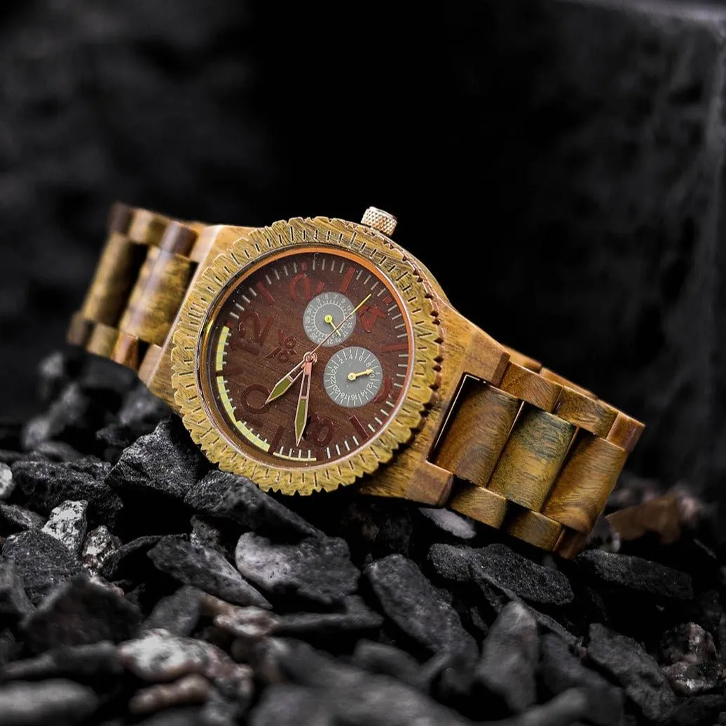 Hulk vs Deadpool 2 - Wooden Watch & Ring Combo