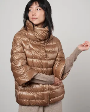 iconico 3/4 sleeve coat - camello
