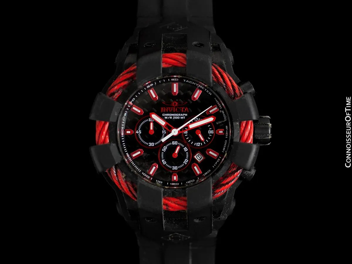 Invicta Bolt Mens Extra Large Chronograph Watch - Owned & Worn By Burt Reynolds