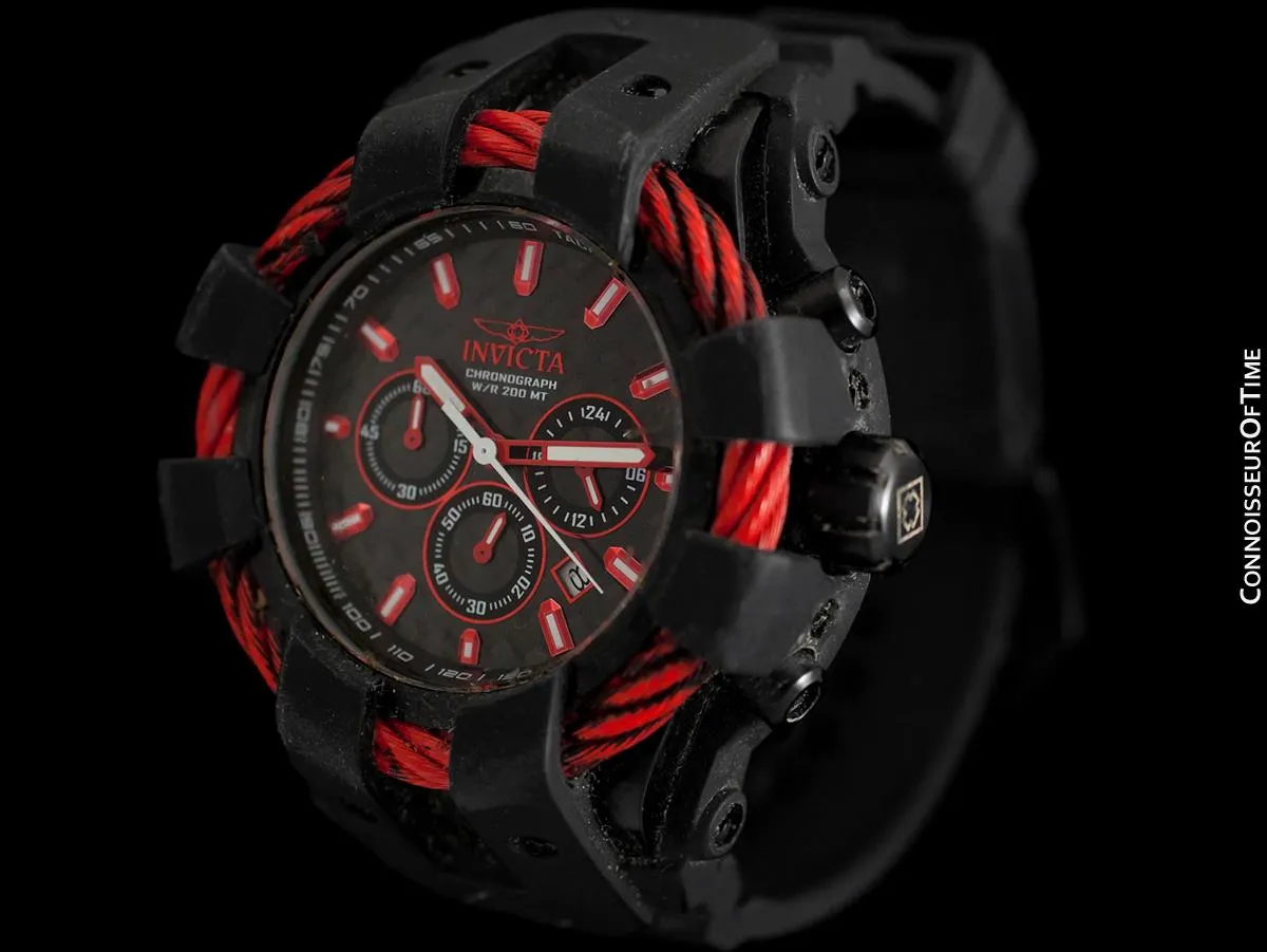 Invicta Bolt Mens Extra Large Chronograph Watch - Owned & Worn By Burt Reynolds