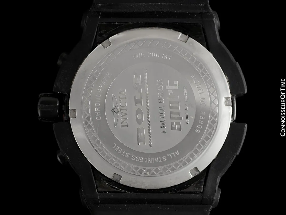 Invicta Bolt Mens Extra Large Chronograph Watch - Owned & Worn By Burt Reynolds