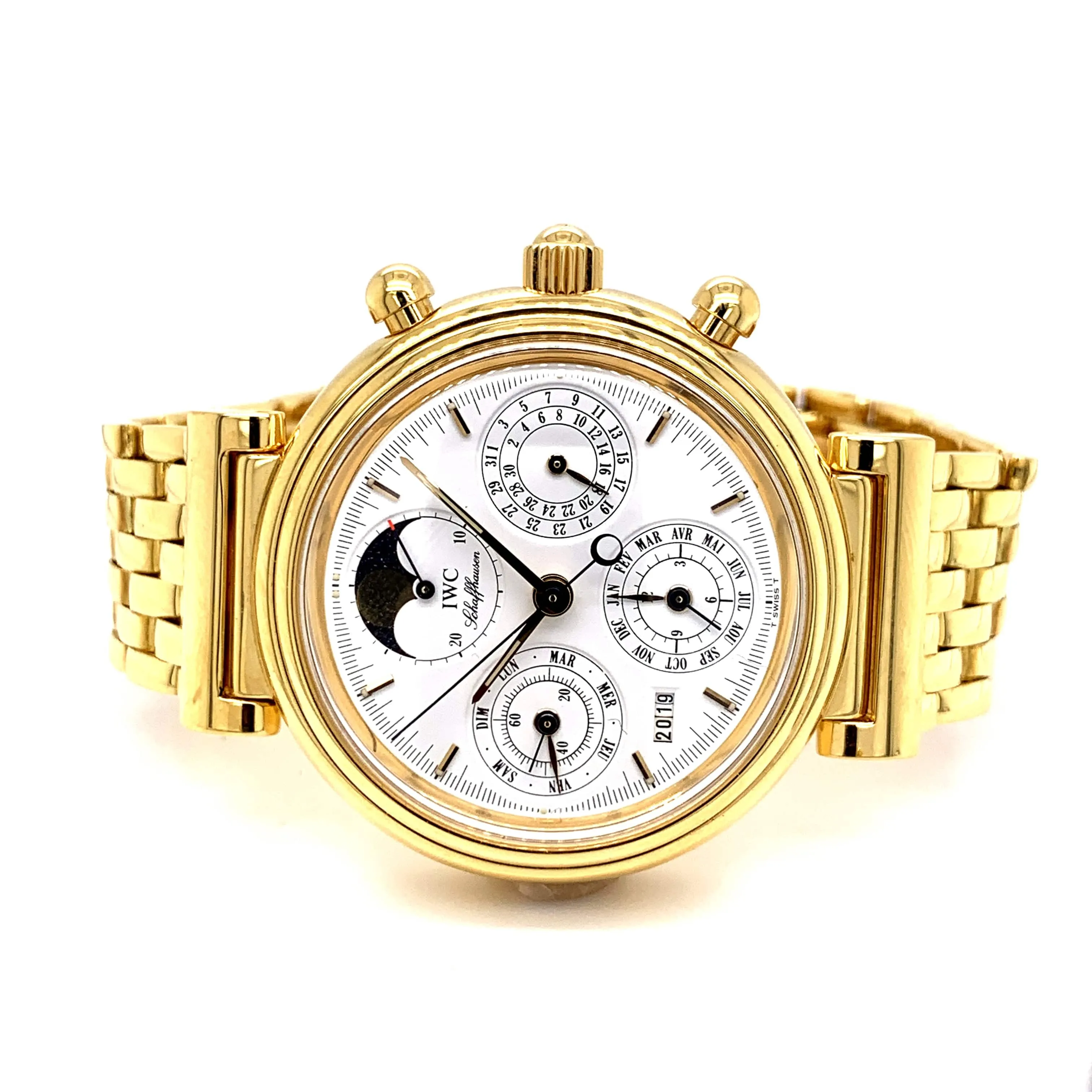 IWC Da Vinci Perpetual Calendar 18k Yellow Gold IWC3750 - Certified Pre-Owned
