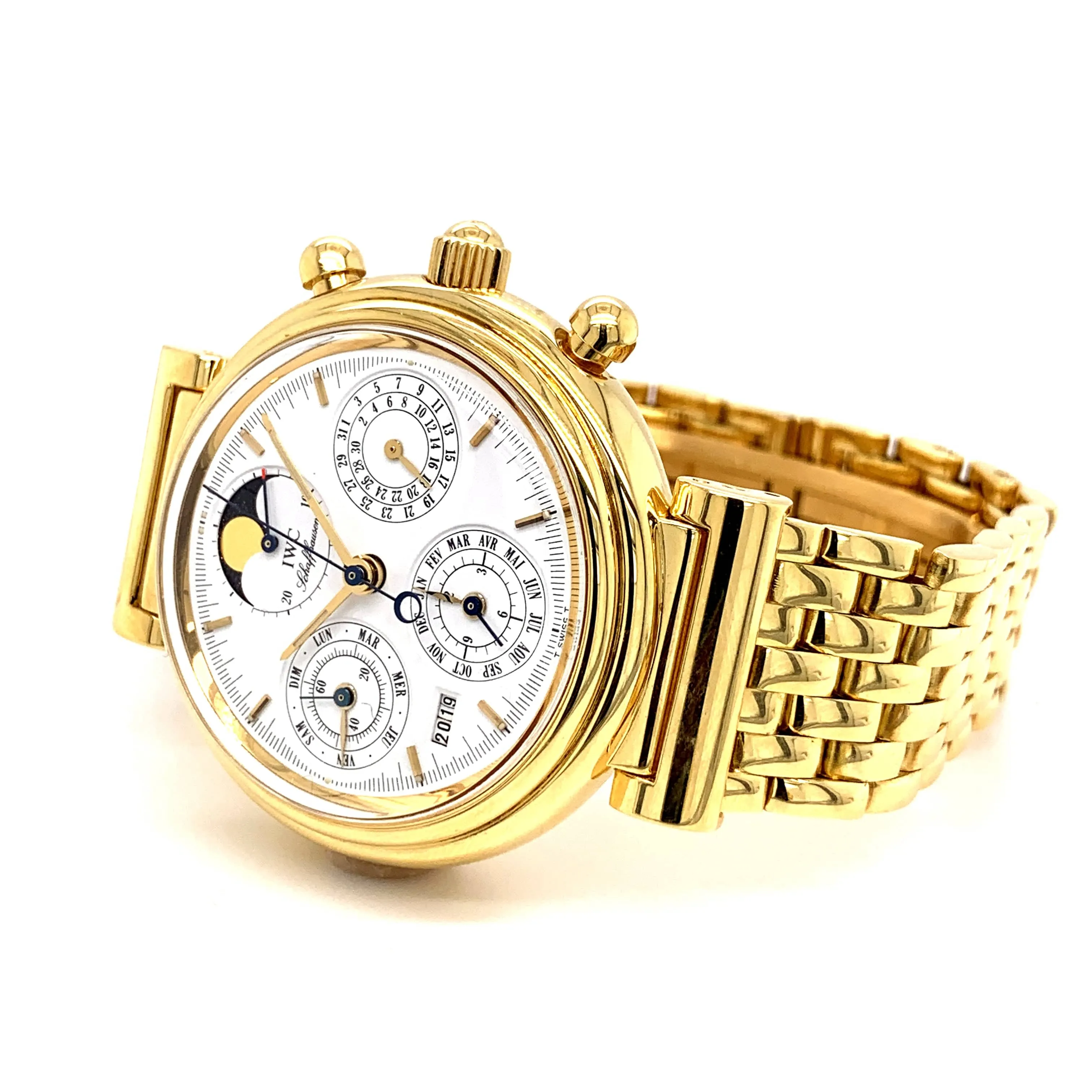 IWC Da Vinci Perpetual Calendar 18k Yellow Gold IWC3750 - Certified Pre-Owned