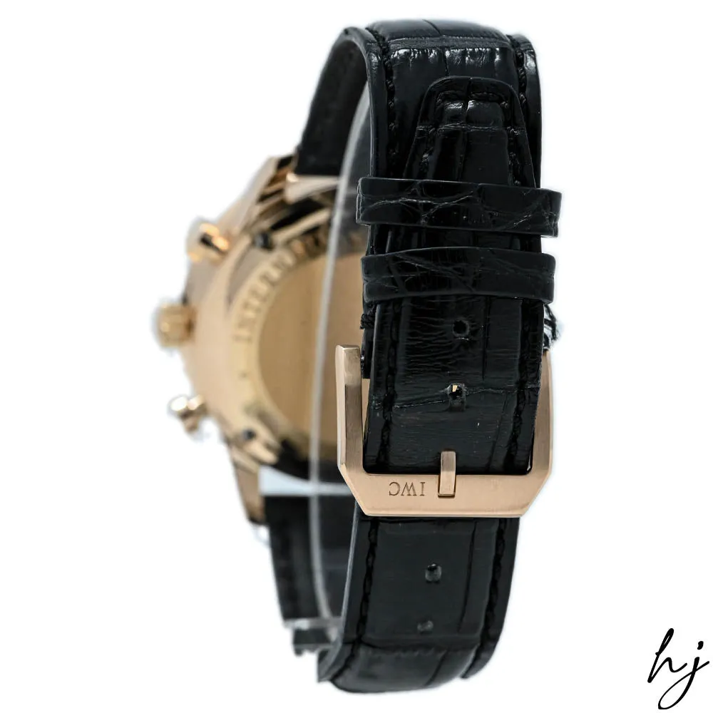IWC Men's Portugieser Chronograph 18K 5N Gold Case 40mm Slate Arabic Dial Watch Reference #: IW371482