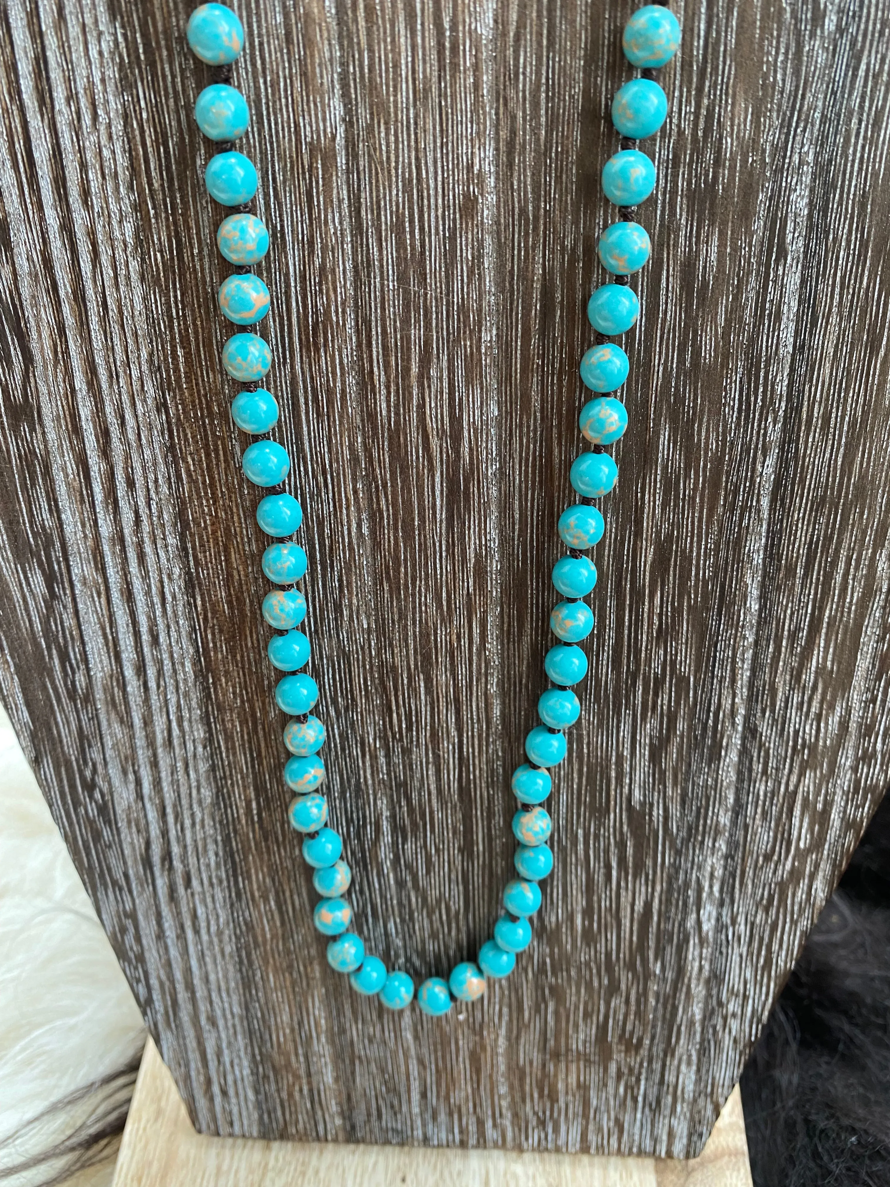 Jessie Turquoise Small Beaded Necklace
