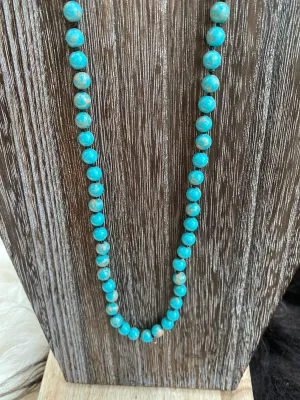Jessie Turquoise Small Beaded Necklace