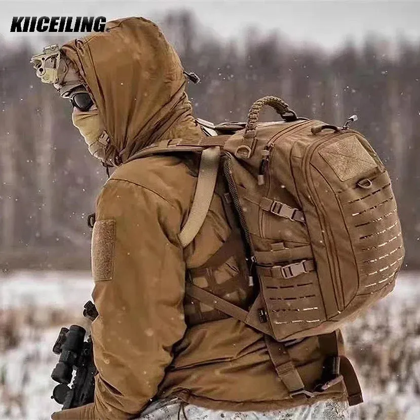 KIICEILING L7 Bomber Tactical Jackets For Men With Hood Winter Warm Waterproof Windbreakers Male Down Parkas Women Coats