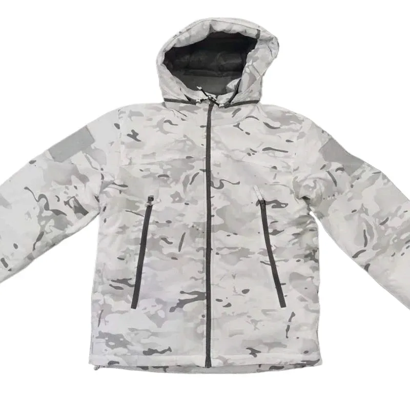 KIICEILING L7 Bomber Tactical Jackets For Men With Hood Winter Warm Waterproof Windbreakers Male Down Parkas Women Coats