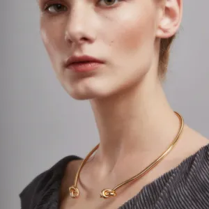 KNOT SORRY CHOKER NECKLACE