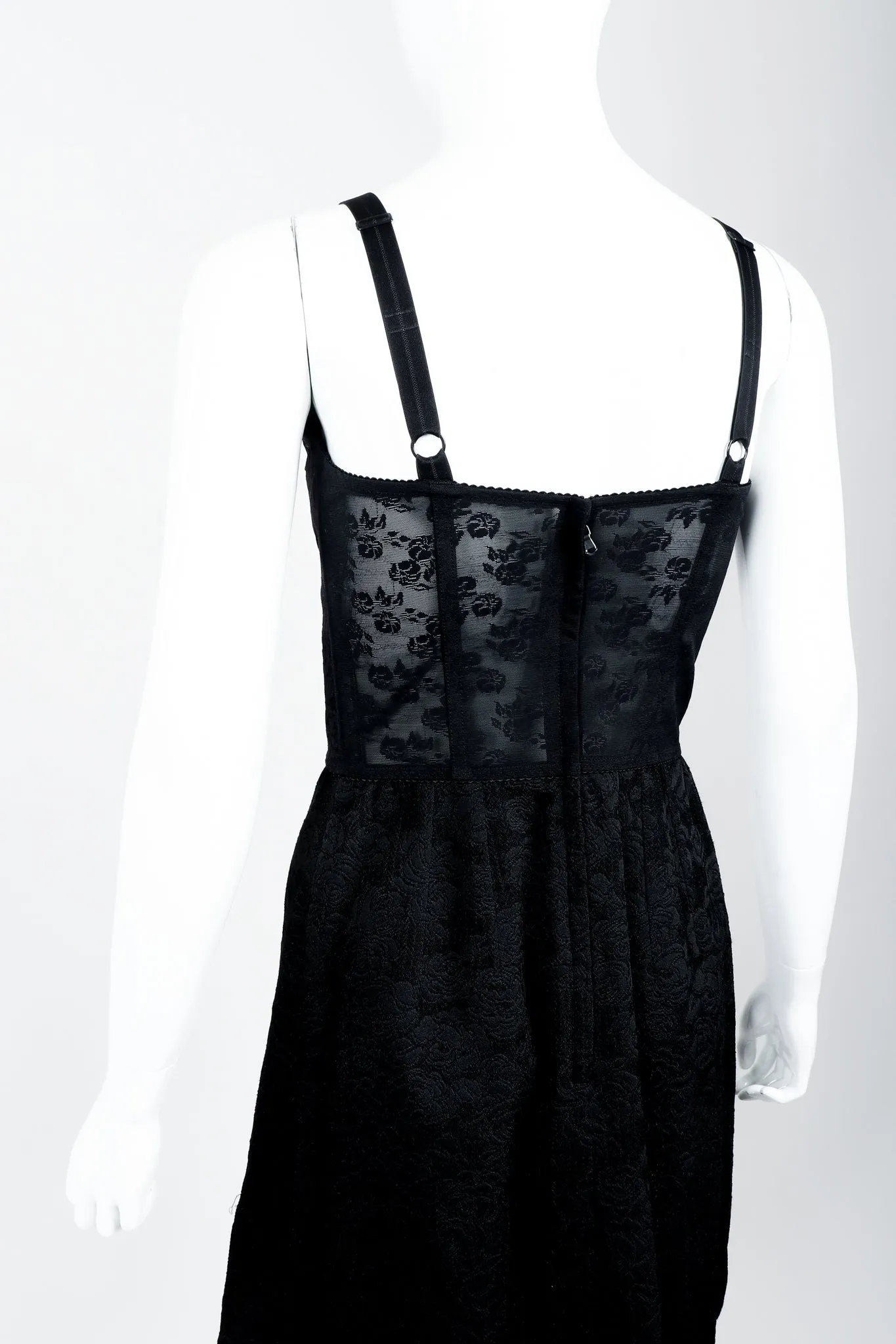 Lace Rosette Bustier Dress