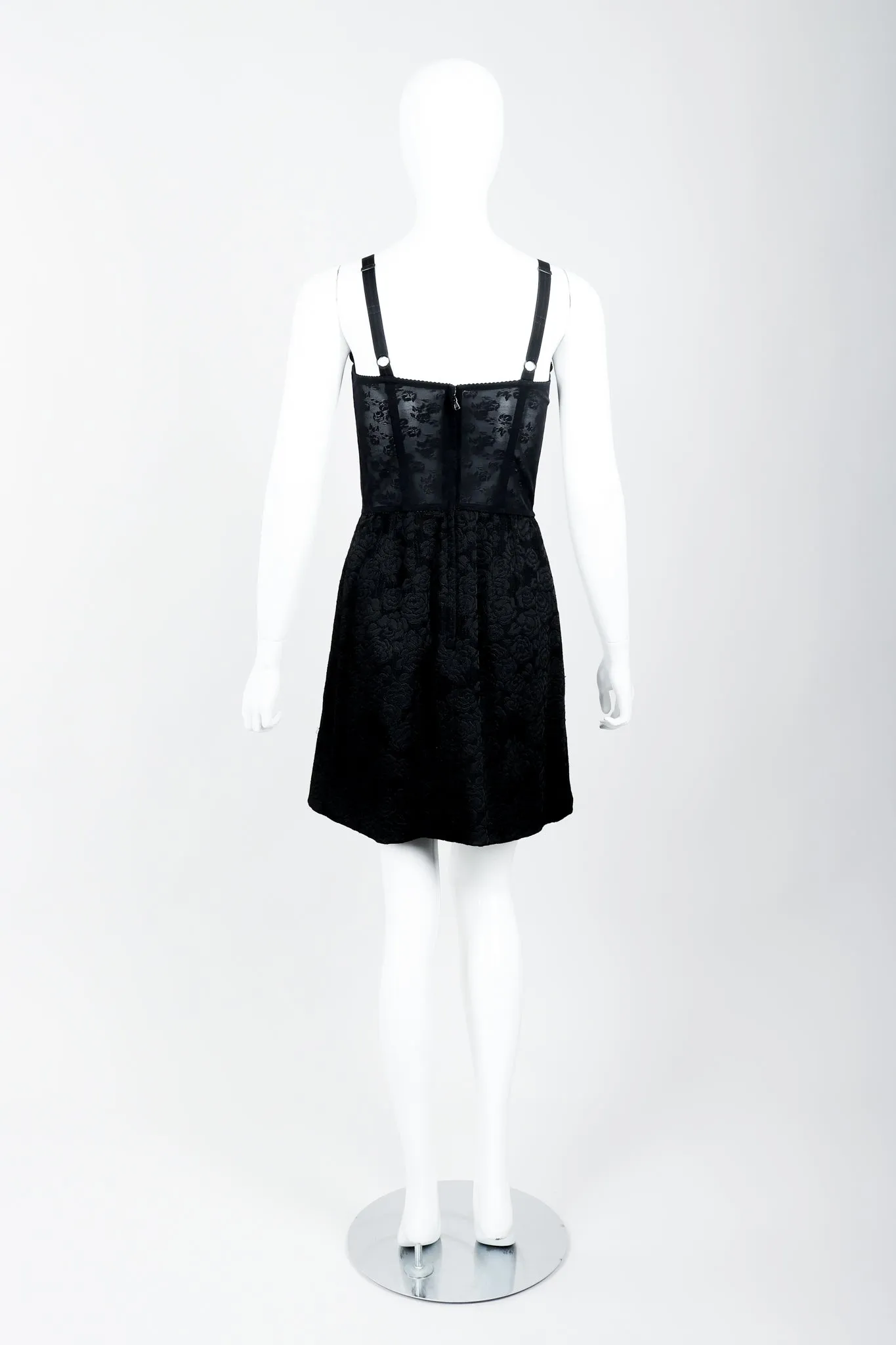 Lace Rosette Bustier Dress
