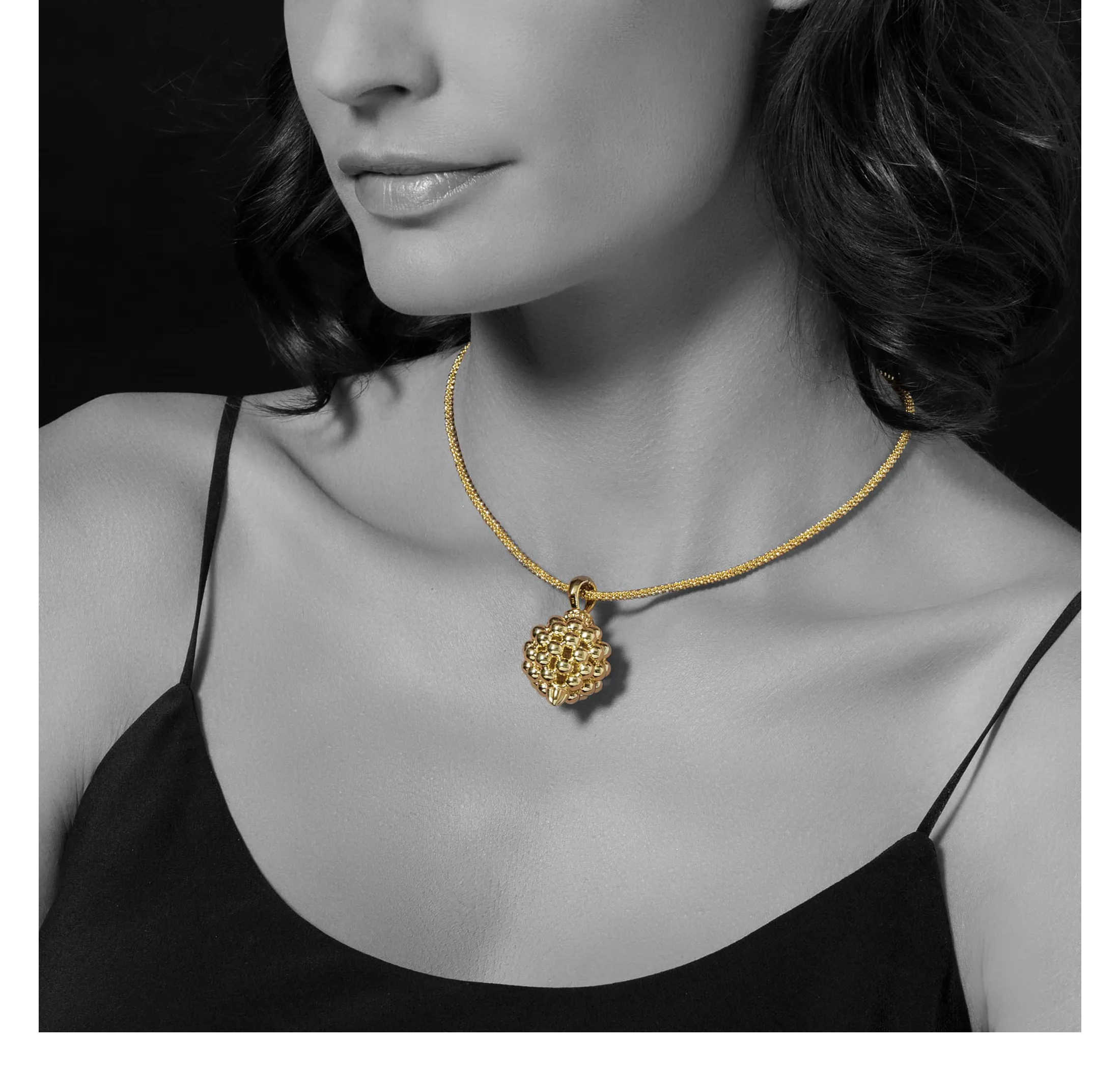 LAGOS Caviar Gold Beaded Pendant