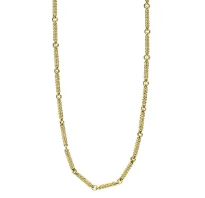LAGOS Signature Caviar 18K Gold Superfine Caviar Link Necklace