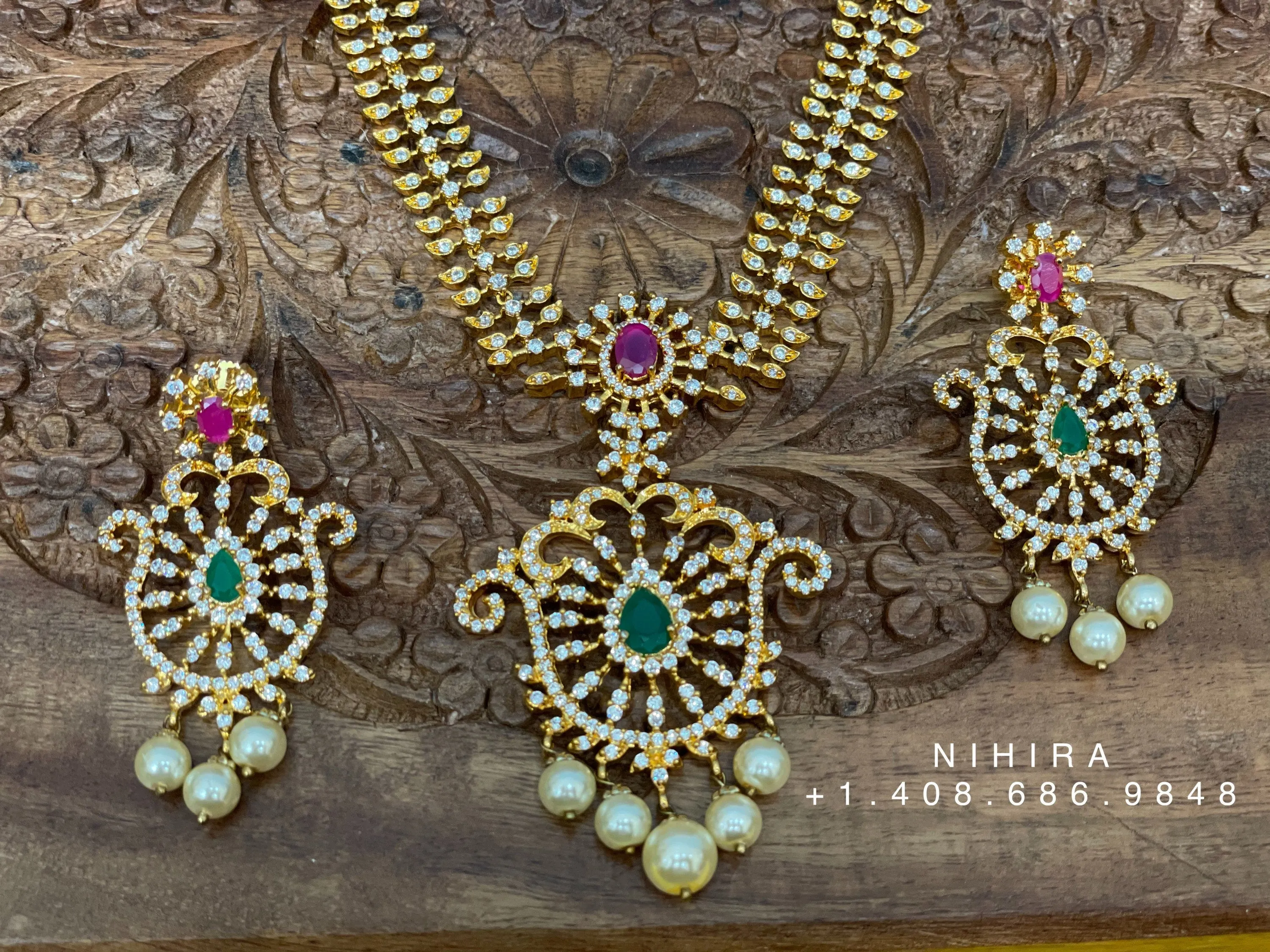 Latest Indian Jewelry,Gold Plated Jewellery Indian ,Artificial Jewellery,lyte weight Indian Bridal,Indian Wedding Jewelry-NIHIRA-SHABURIS