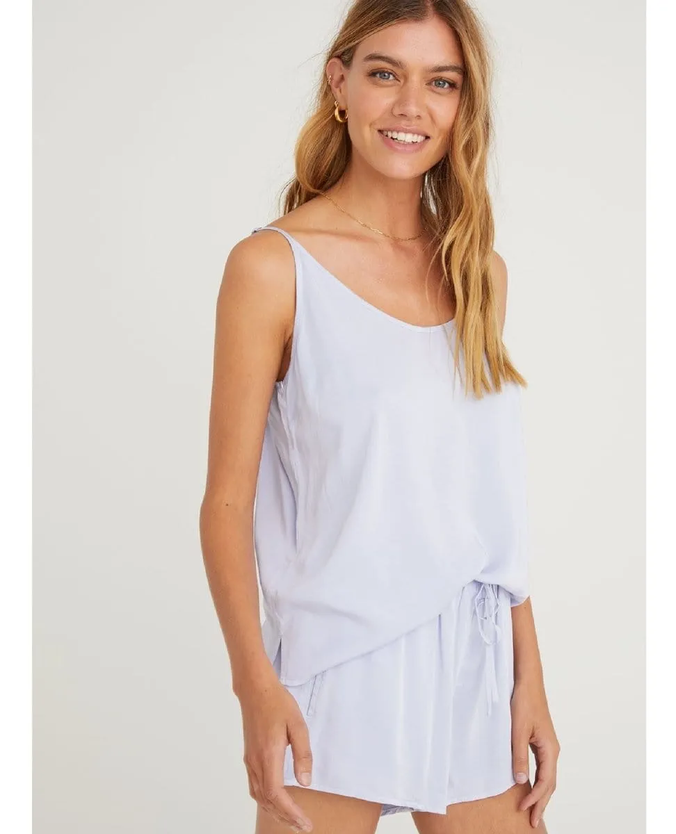 Lavender Frost Silk Camisole